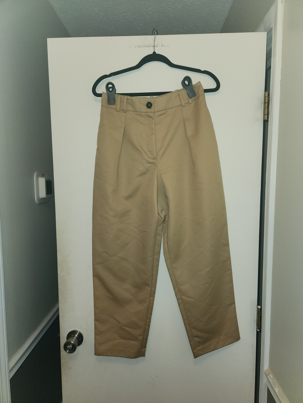 Zara Women's Tan Straight-Leg Trousers S